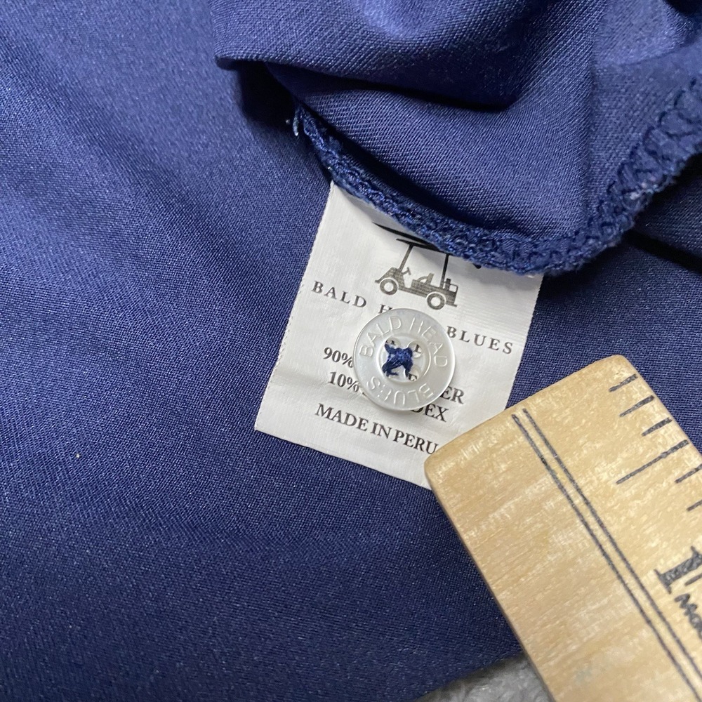 Bald Head Blues Streamsong Polo Mens XL Blue Logo Pro Am Performance - Picture 5 of 7